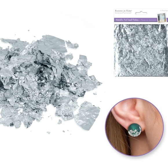 Metallic Foil Leaf Flakes 0.17 oz (5g) - Picture 1 of 4